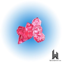 Translucent - 7-Die Set Polyhedral - Pink / White